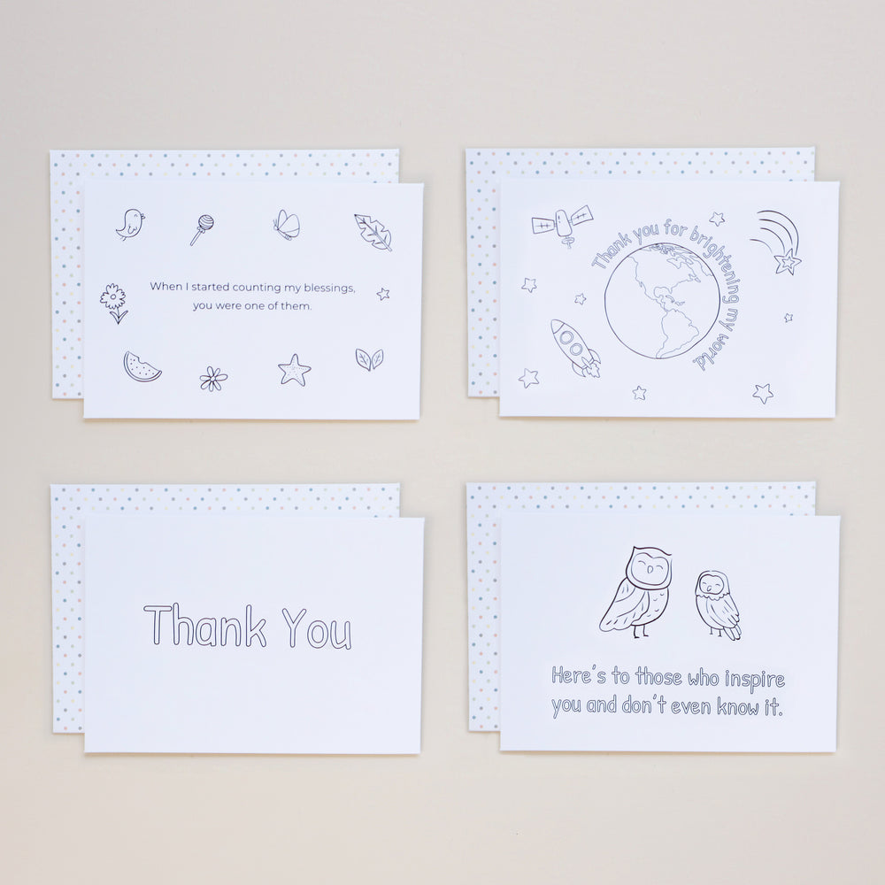 DIY Gratitude Mail Card Set for Kids