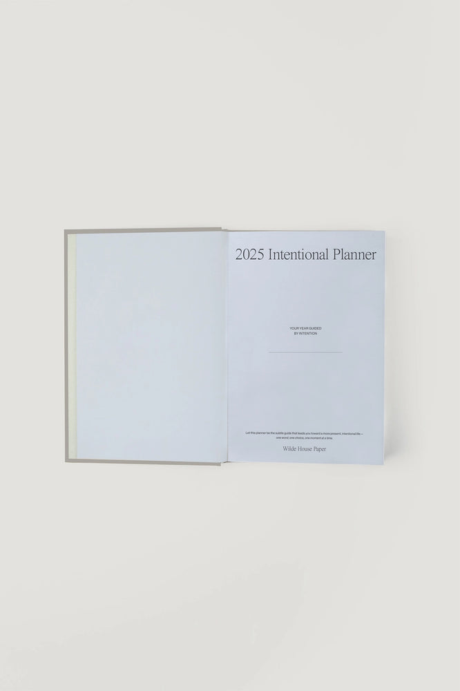 2025 Intentional Planner