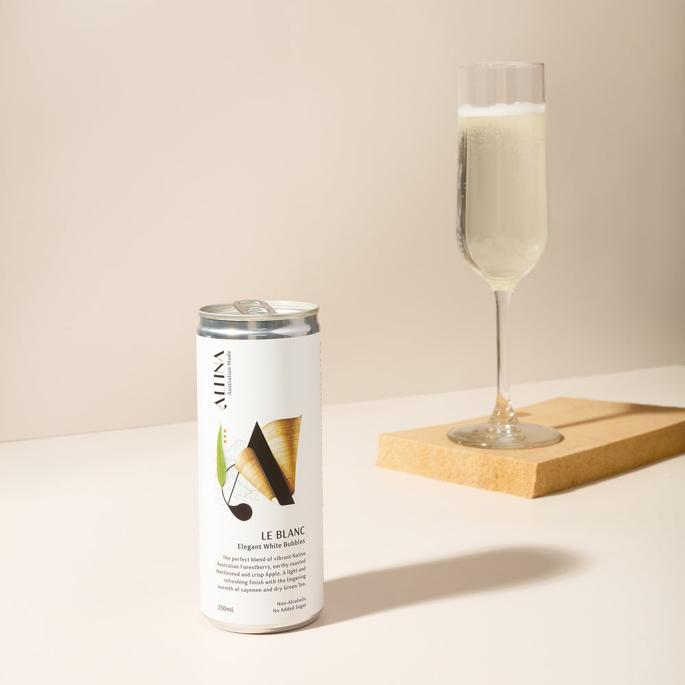 Non-alcoholic sparkling white wine